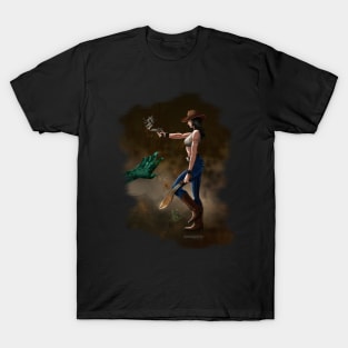 Gunslinger with machete T-Shirt